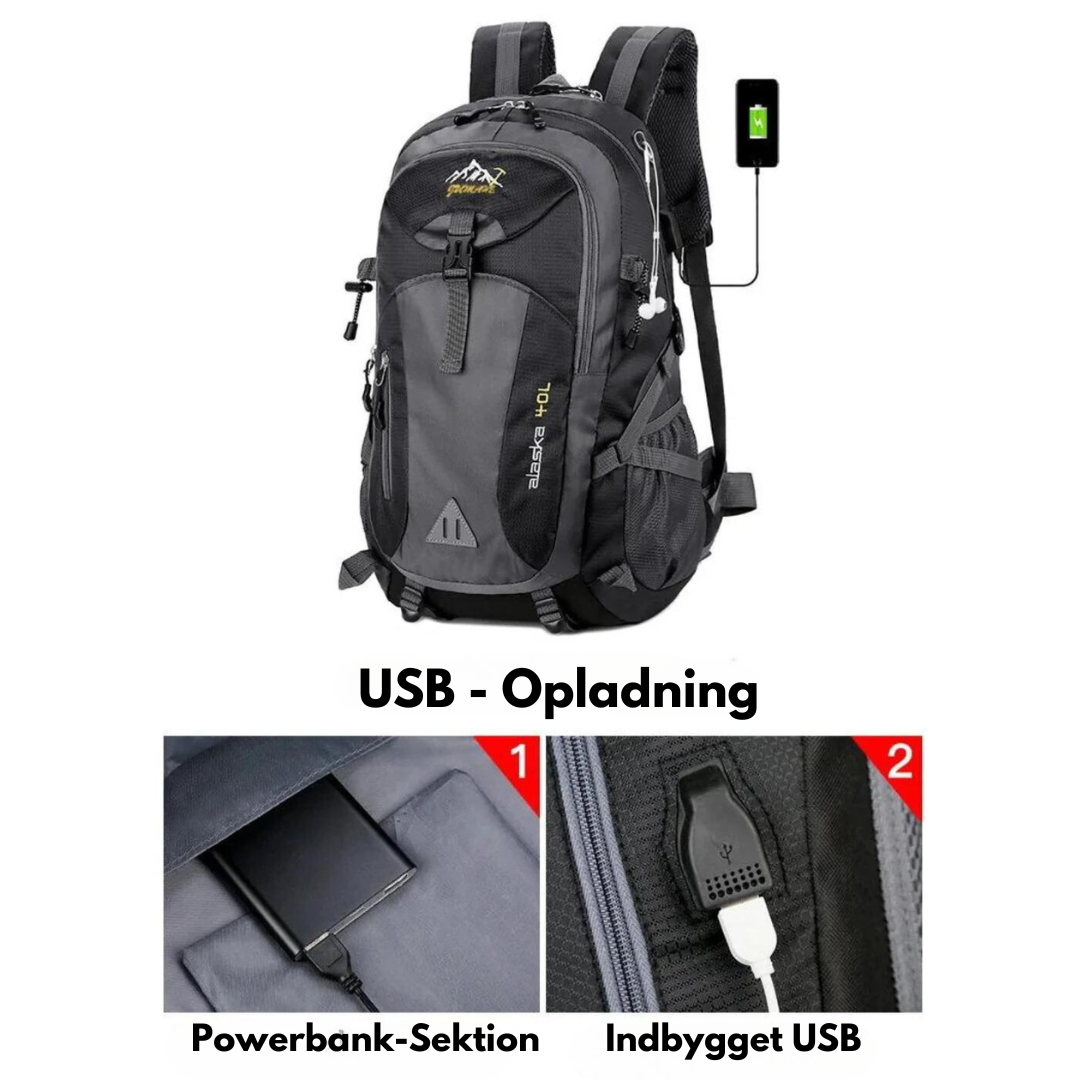 Waterproof 40L Backpack for Adventures - Comfort & Function