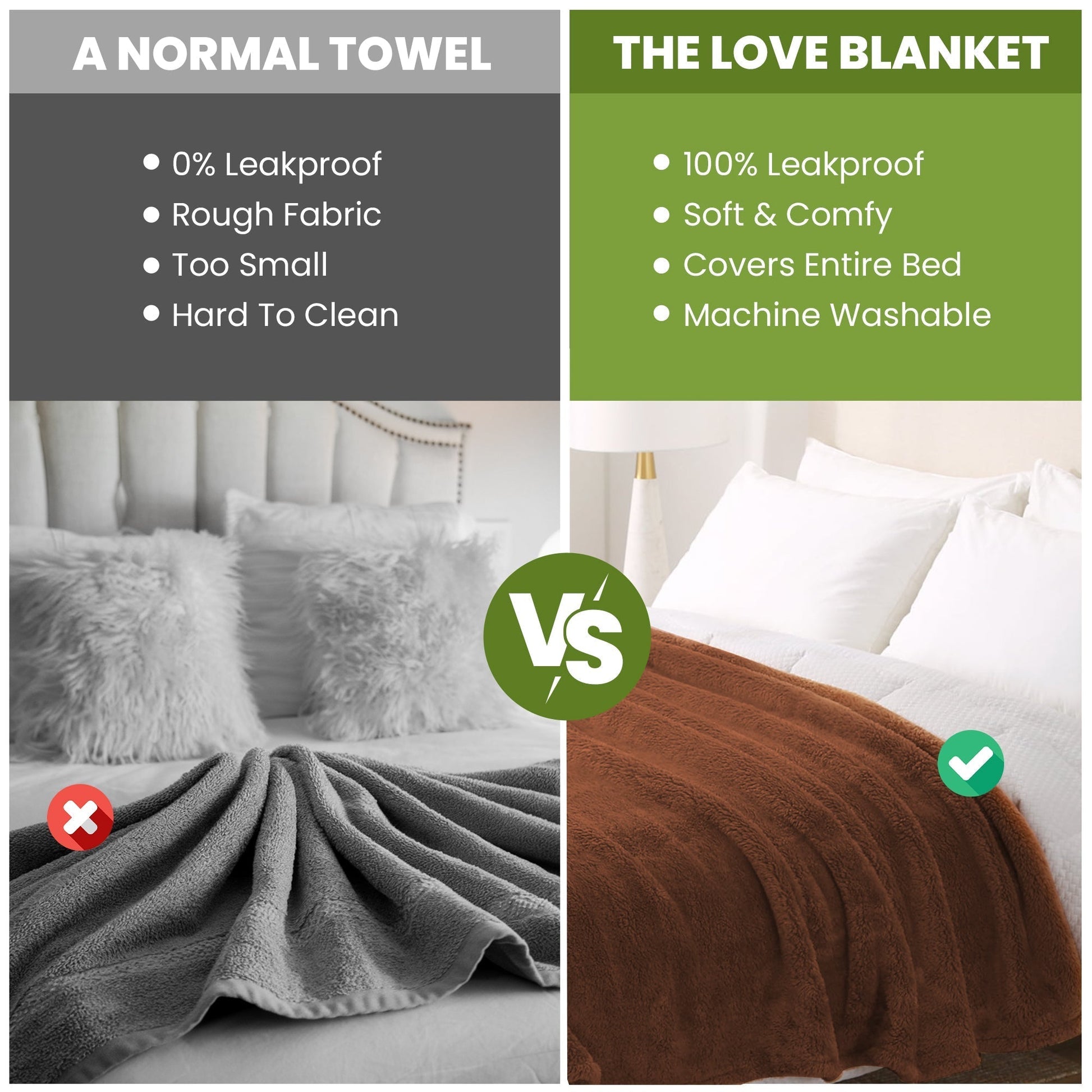 Waterproof Adult Intimacy Blankets for Couples - Various Sizes