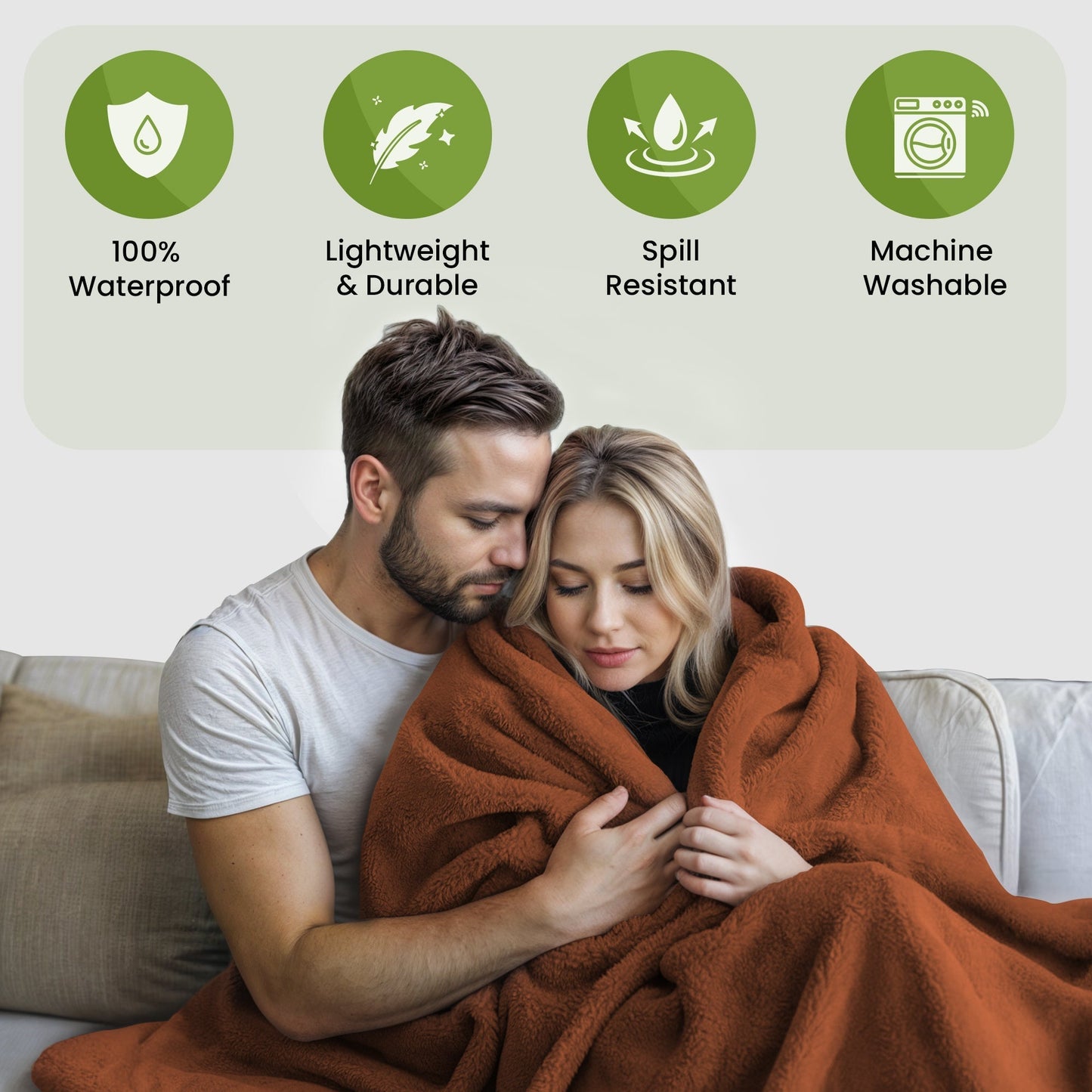 Waterproof Adult Intimacy Blankets for Couples - Various Sizes