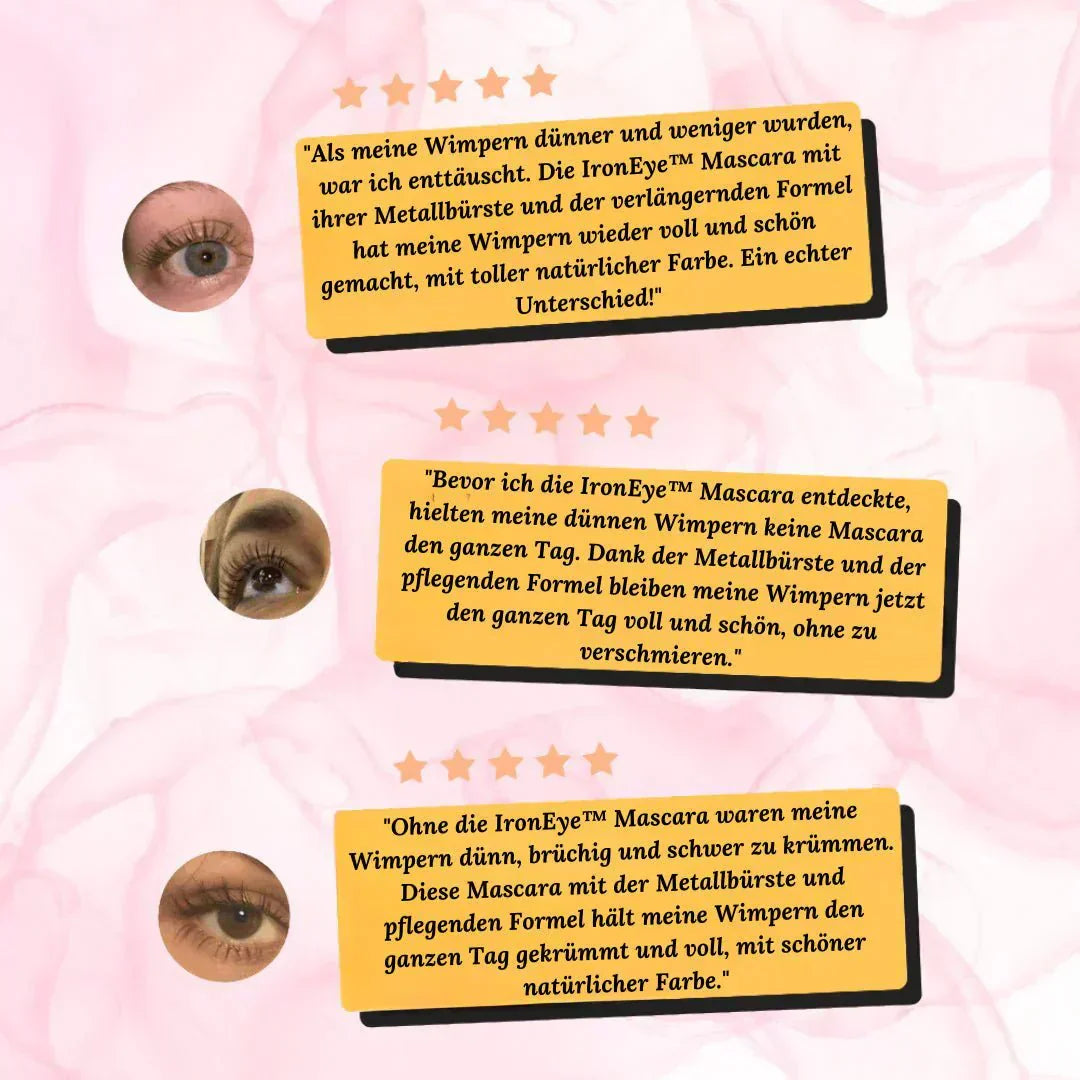 Waterproof Mascara | Instant Volume | Precision Brush Clump-Free | IronEye