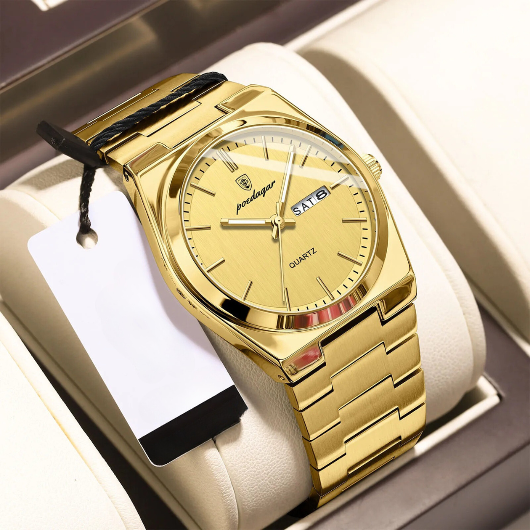 Waterproof Men's Watch in Stainless Steel - Luxury and Durability