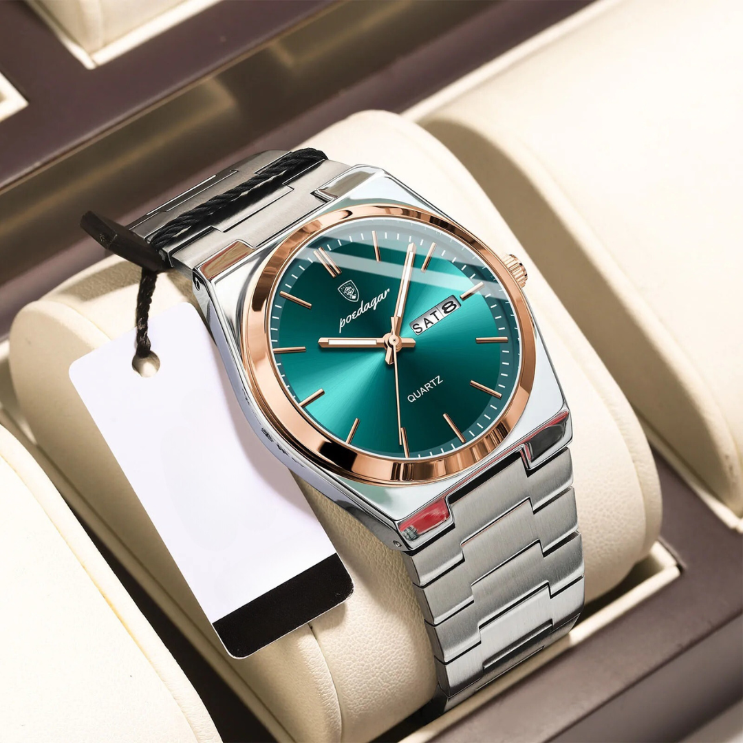 Waterproof Men's Watch in Stainless Steel - Luxury and Durability