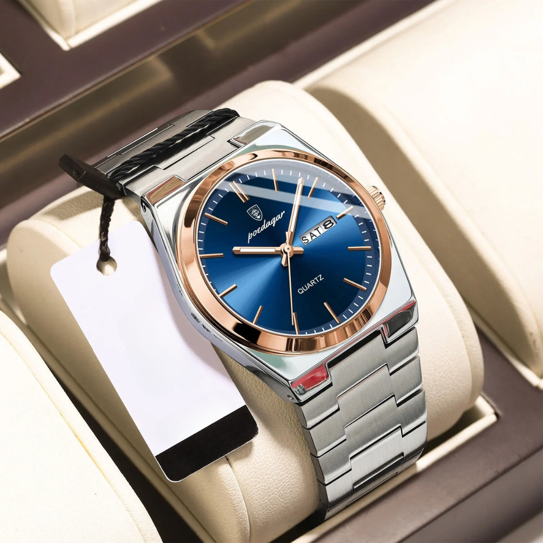 Waterproof Men's Watch in Stainless Steel - Luxury and Durability