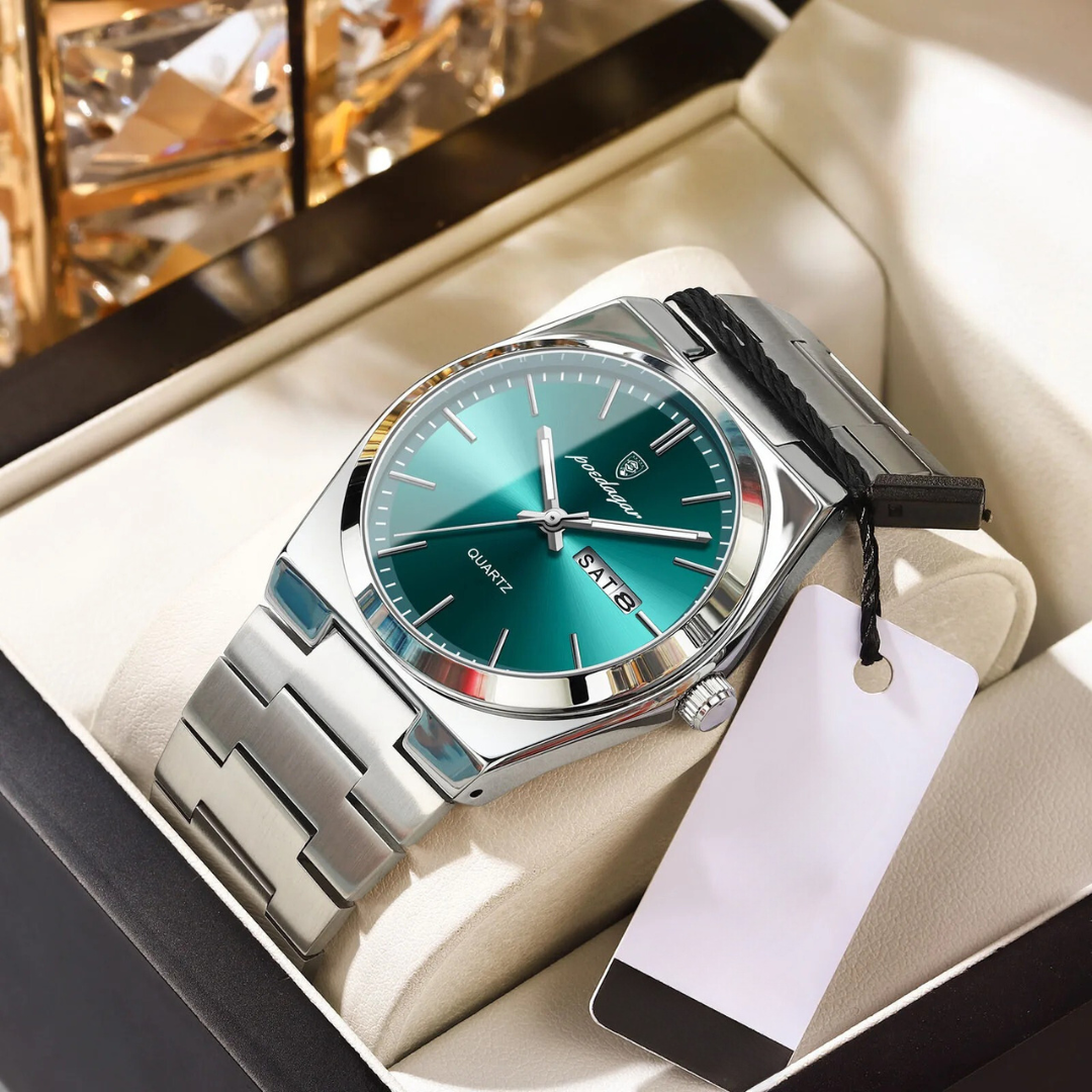 Waterproof Men's Watch in Stainless Steel - Luxury and Durability