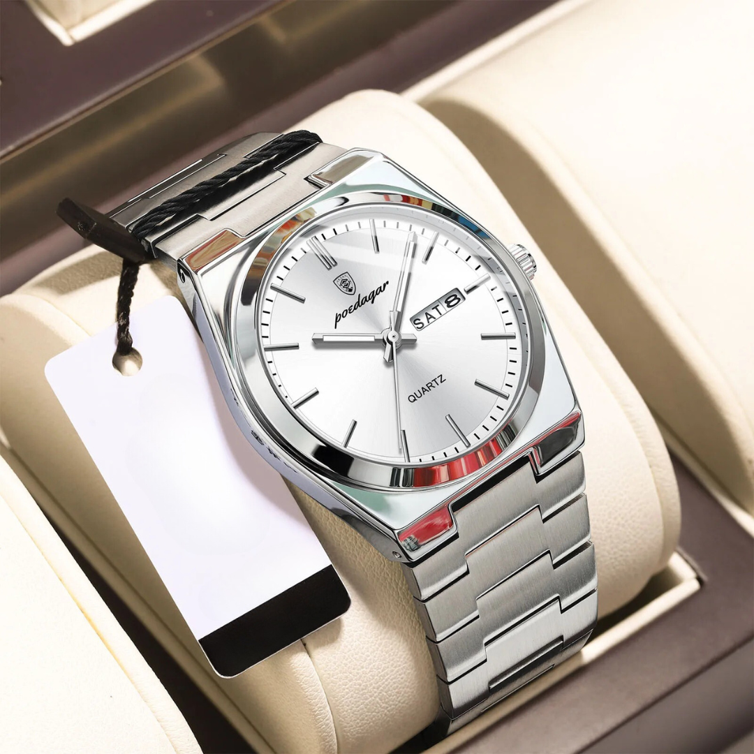 Waterproof Men's Watch in Stainless Steel - Luxury and Durability