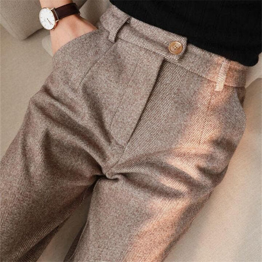 Image of Wesley | Men's Herringbone Dress Pants