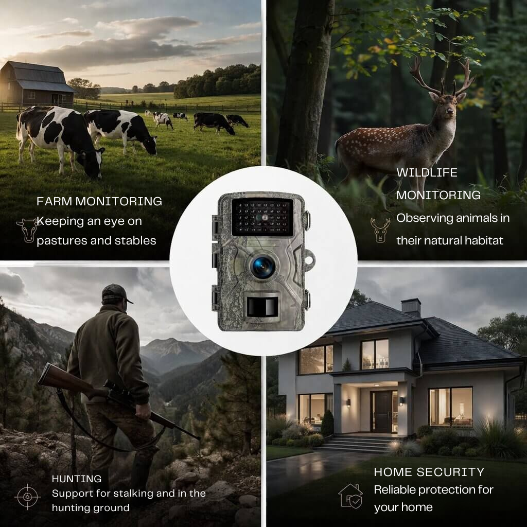Wild Camera with Night Vision Function | Motion Detector | Weatherproof | Forest Guardian