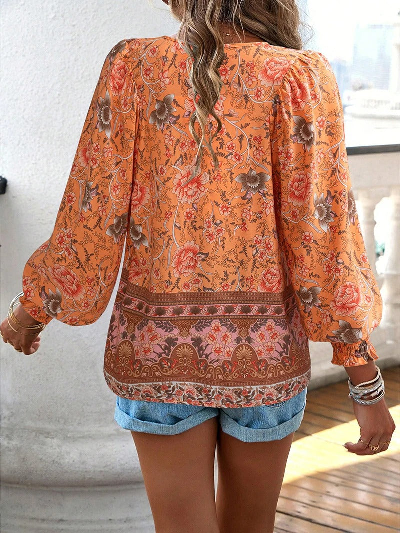 Image of Willow | Women's Long Sleeve Floral Blouse