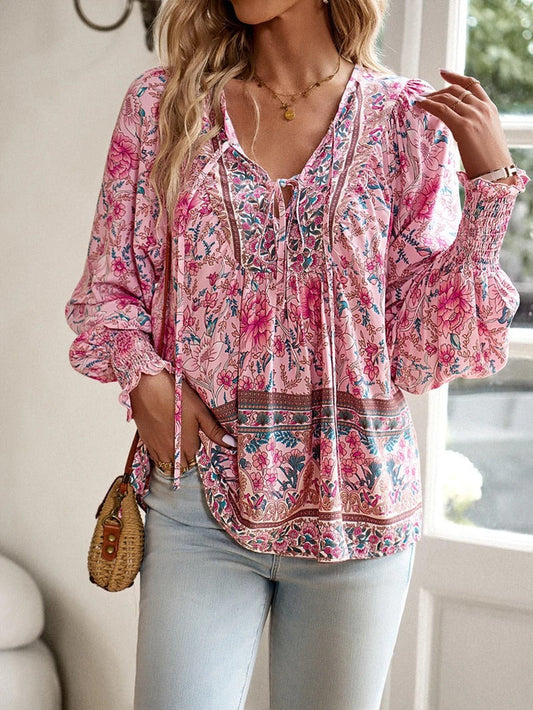 Image of Willow | Women's Long Sleeve Floral Blouse