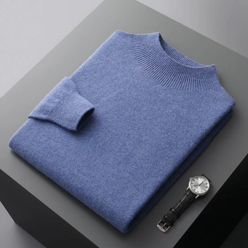 Image of Wilson | Men's Mock Neck Knit Sweater