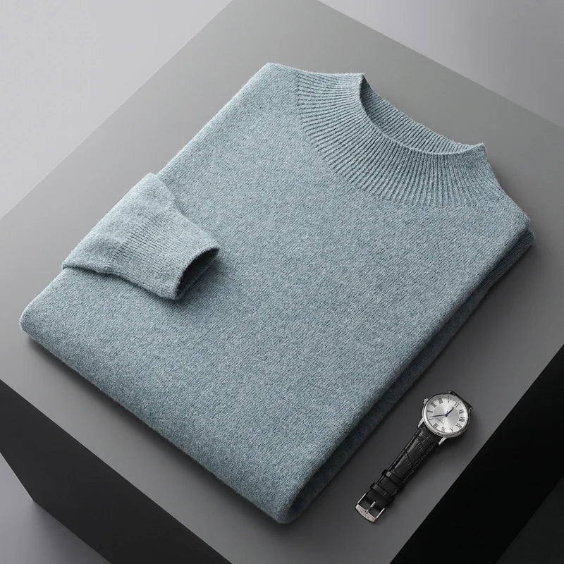 Image of Wilson | Men's Mock Neck Knit Sweater