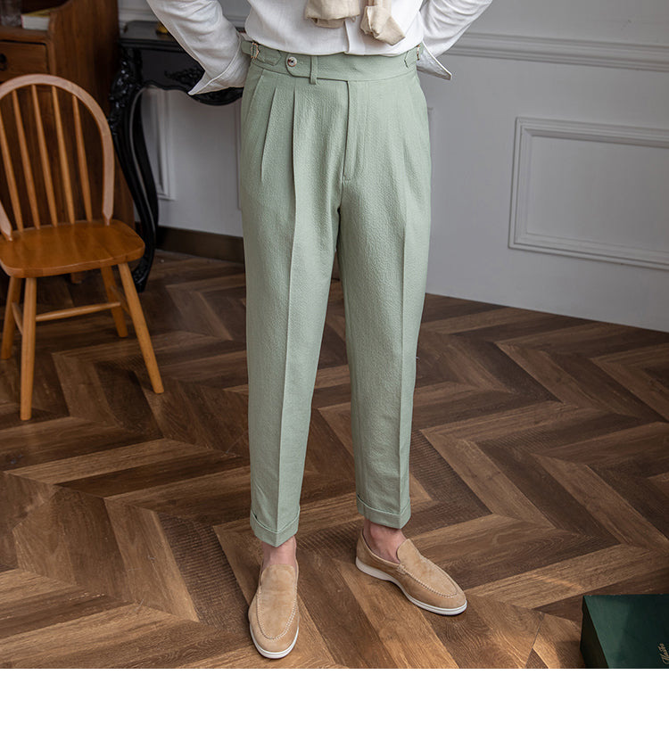 Image of Wilson | Men's Pleated High-Waisted Tapered Dress Pants