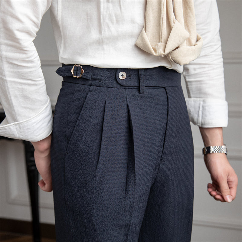 Image of Wilson | Men's Pleated High-Waisted Tapered Dress Pants