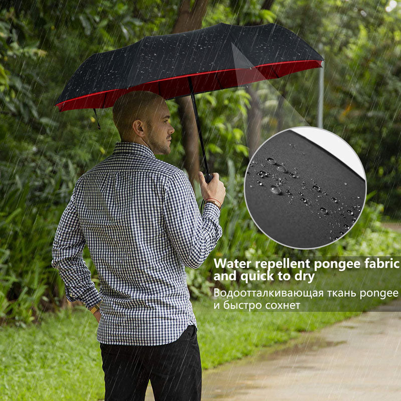 Windproof Storm Umbrella - Foldable & Sturdy