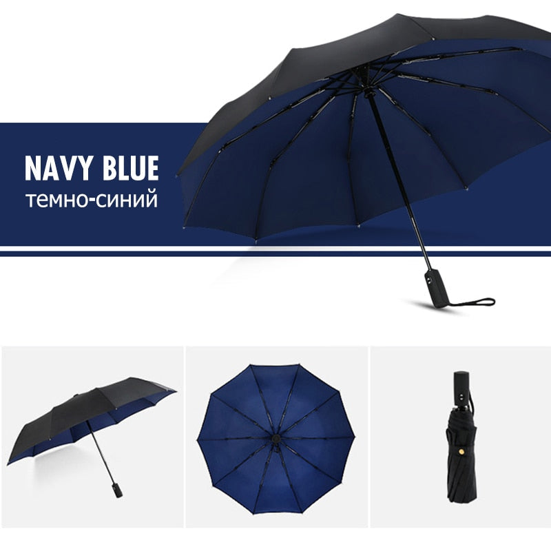 Windproof Storm Umbrella - Foldable & Sturdy