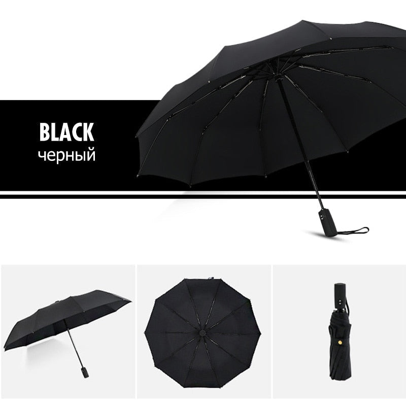 Windproof Storm Umbrella - Foldable & Sturdy