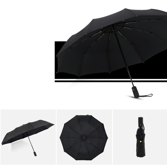 Windproof Storm Umbrella - Foldable & Sturdy