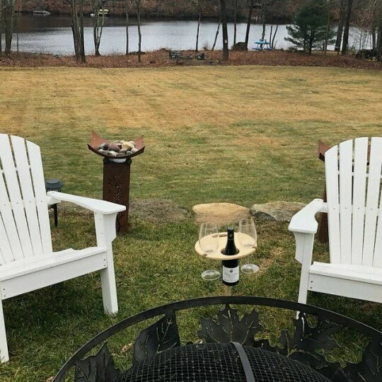 Wine Holder | Wine Table Outdoor | Stable Support & Safe Enjoyment | VinoStake
