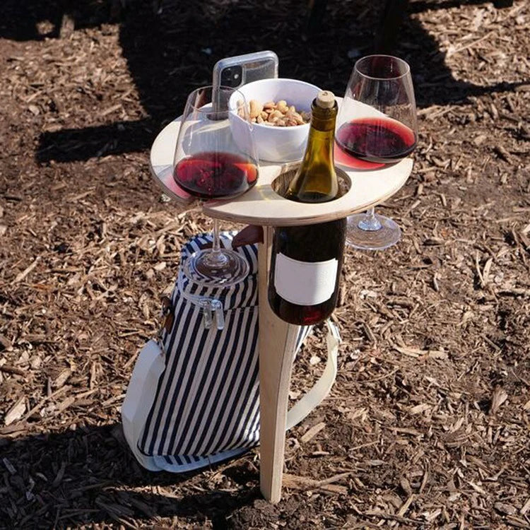 Wine Holder | Wine Table Outdoor | Stable Support & Safe Enjoyment | VinoStake