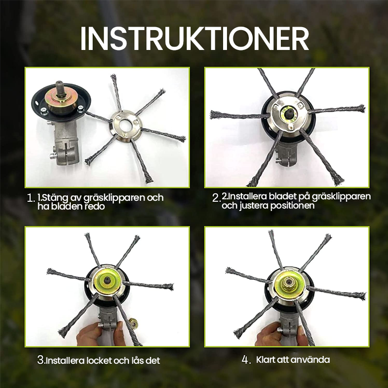 Wire Trimmer Head for Effective Weed Removal