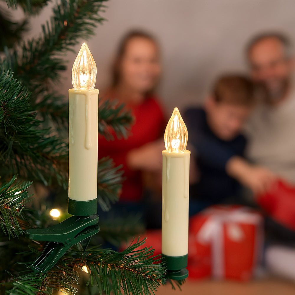 Wireless LED Christmas Tree Lights (10, 20 or 30 pcs) with Remote Control