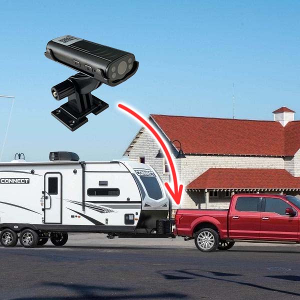 Wireless Waterproof Reverse Hitch Camera - Wide Angle