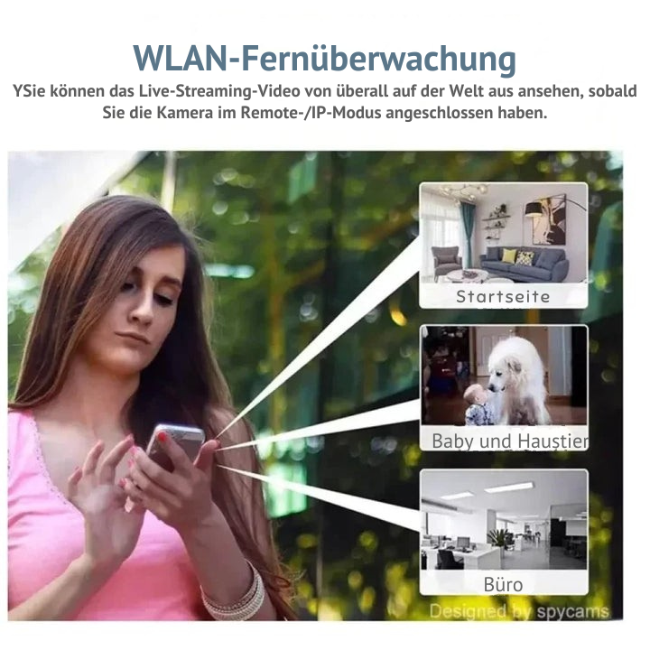 WLAN Indoor Camera | Night Vision & Motion Detection | SecurePulse