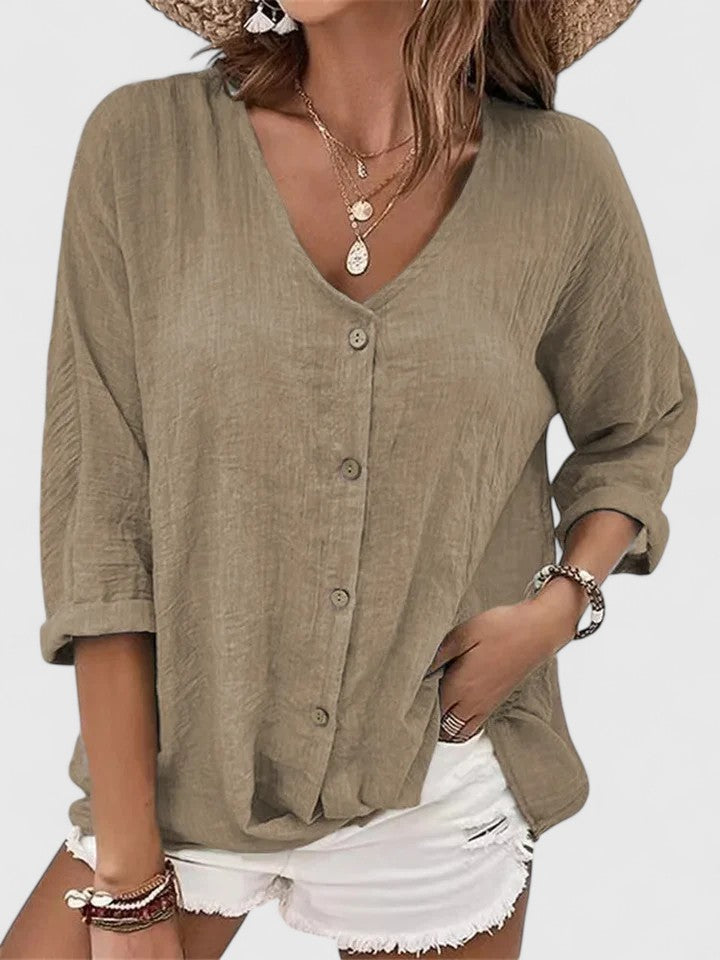 Women's Button-Front Tunic
