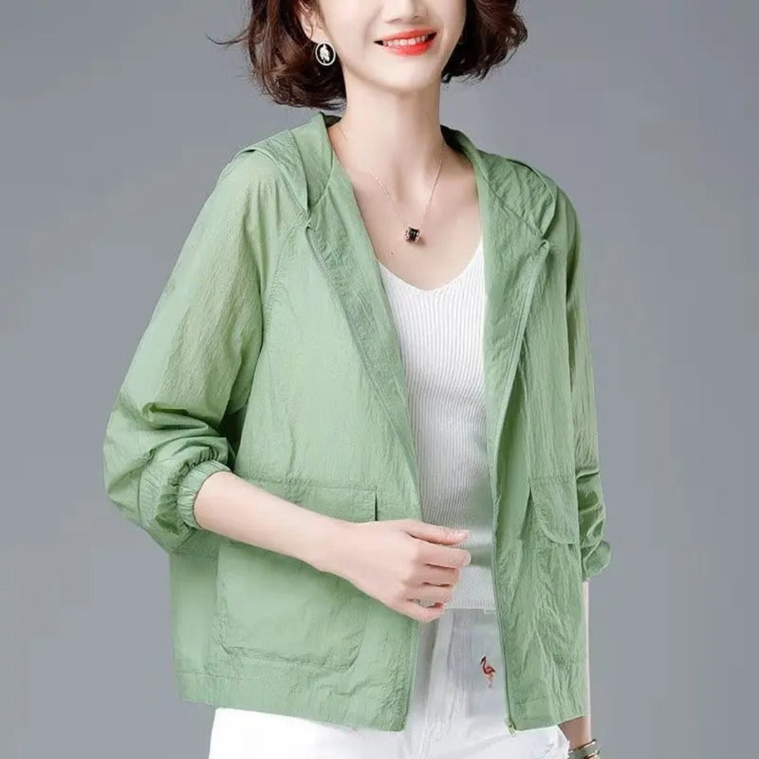 Women's Casual Hooded Rain Jacket