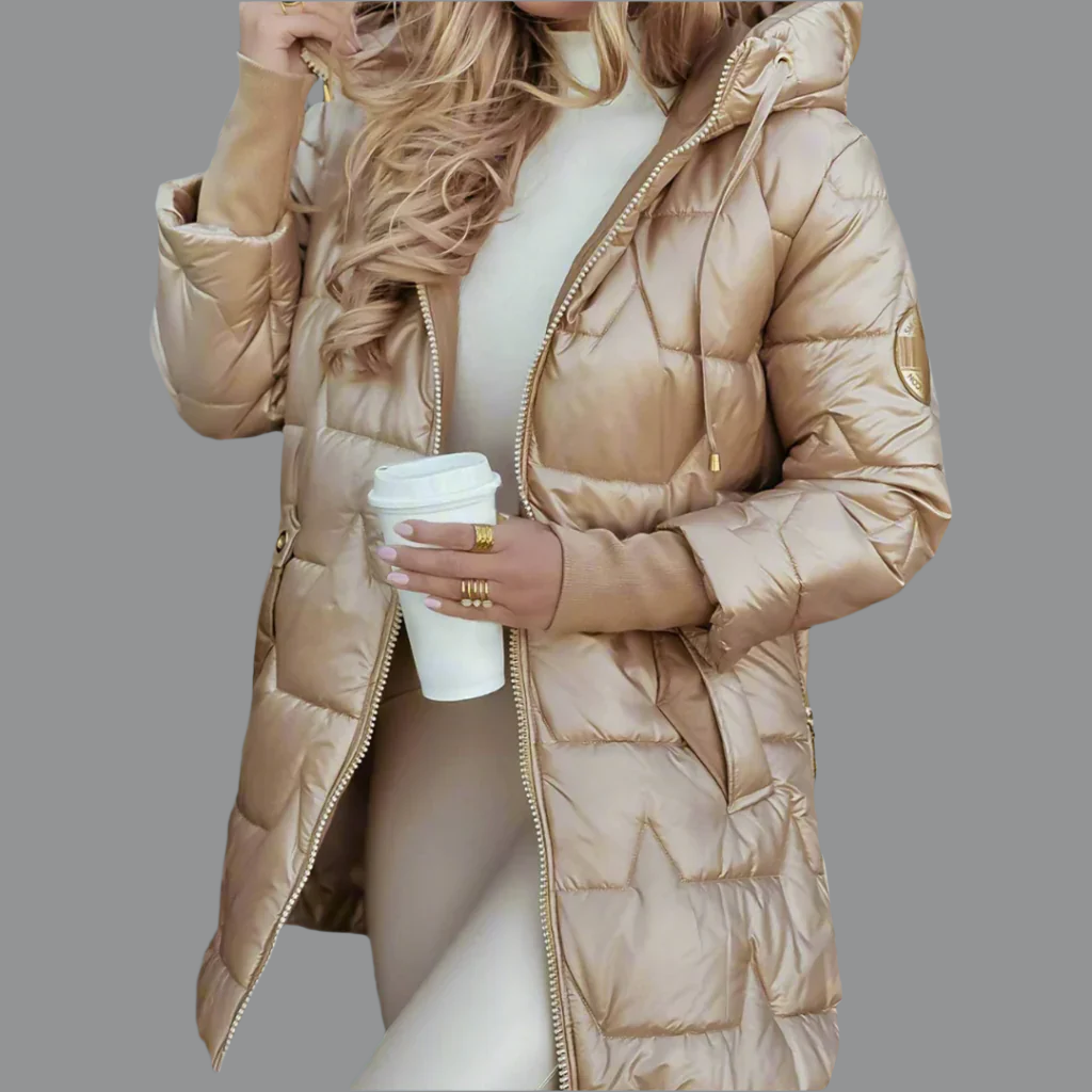 Women's Chic Quilted Autumn Jacket - Lightweight & Warm