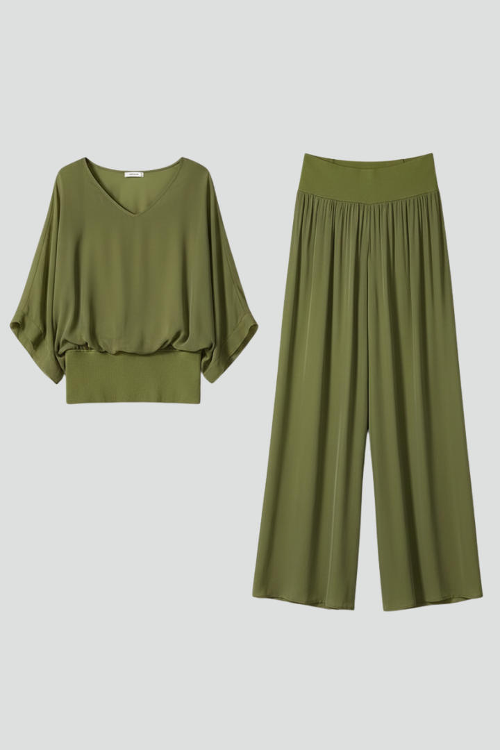 Women's Chiffon Palazzo Pants Set