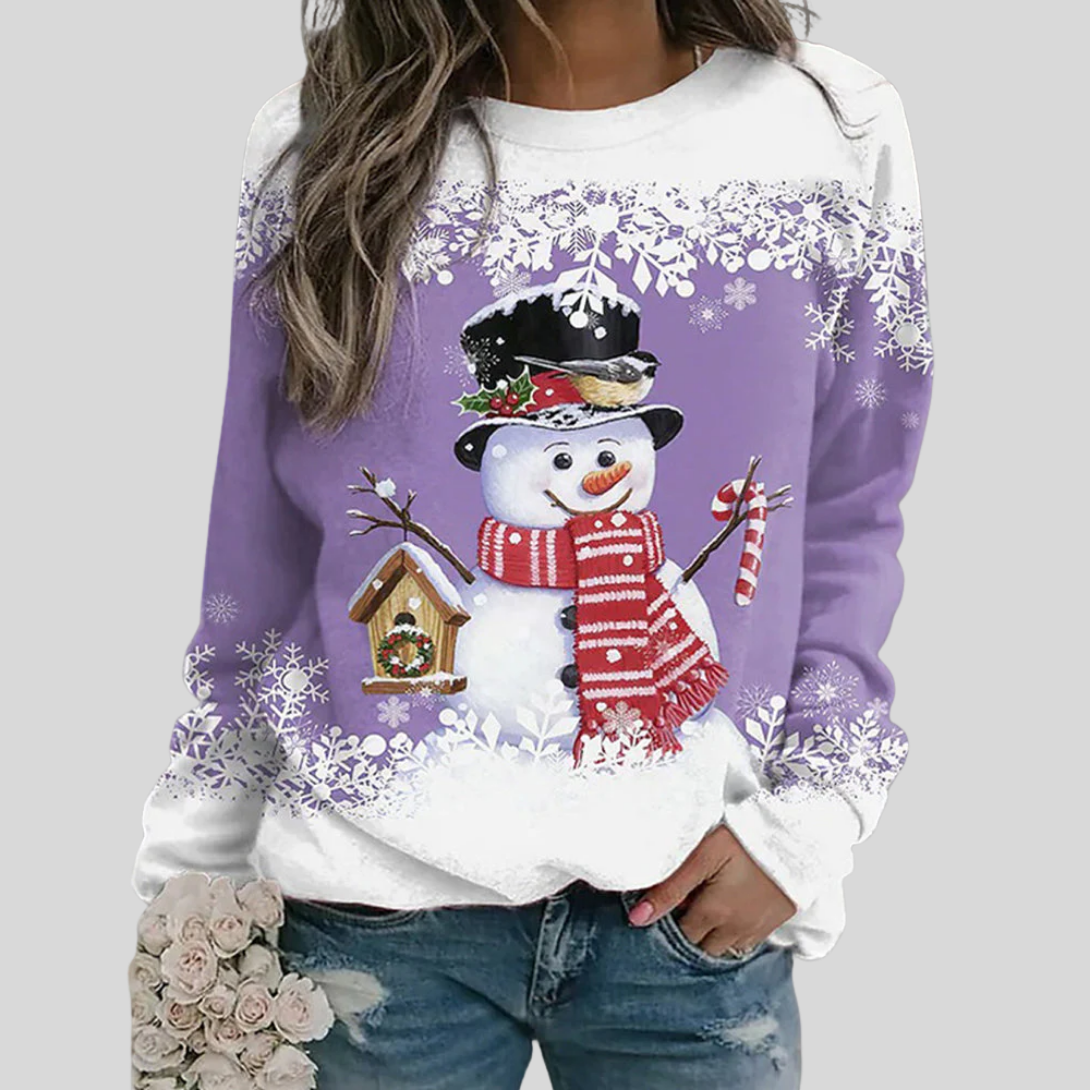 Women's Christmas Snowman Sweatshirt