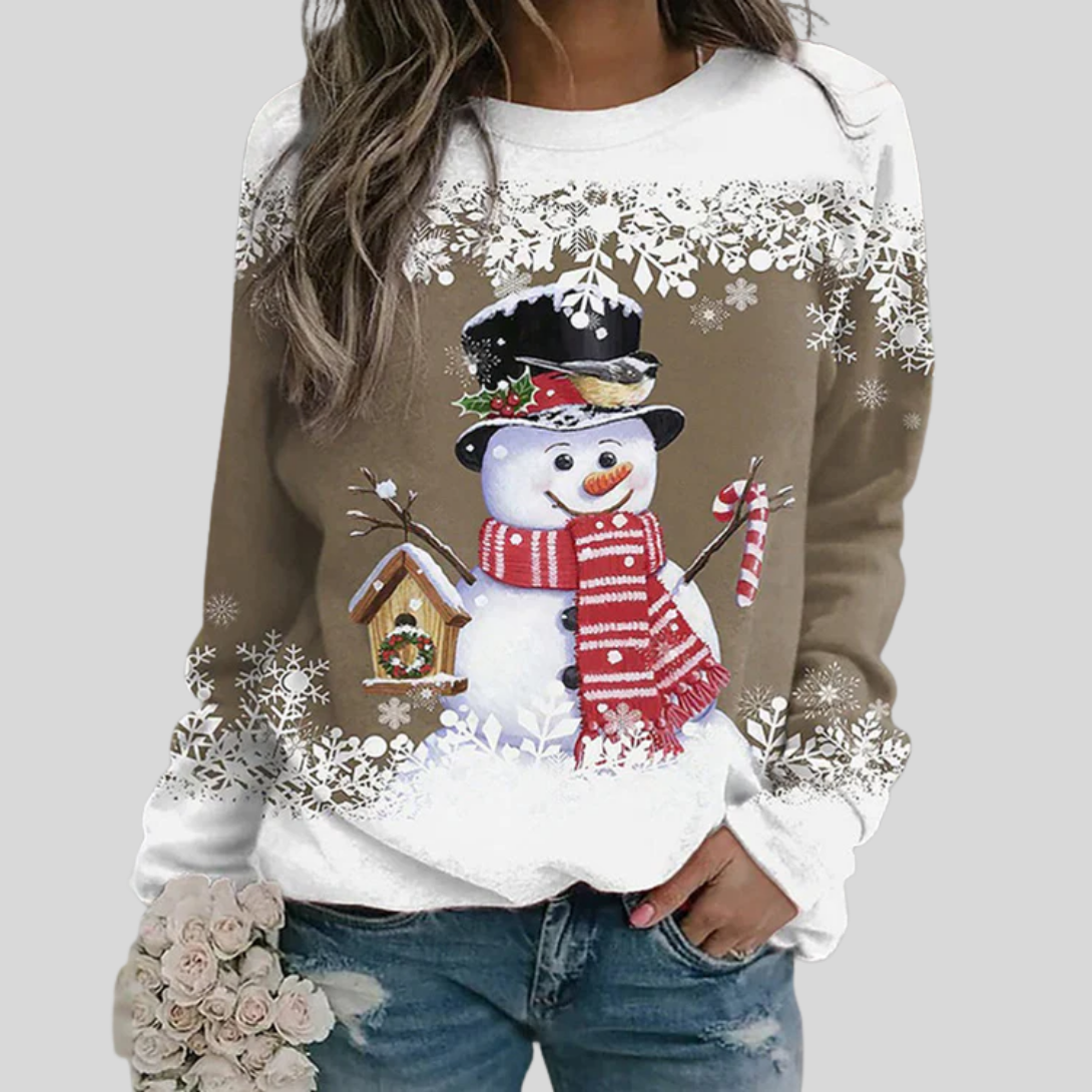 Women's Christmas Snowman Sweatshirt