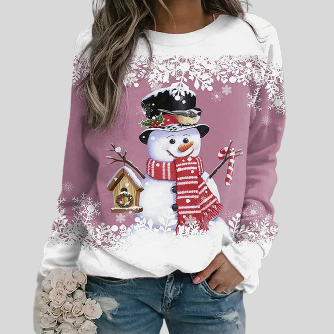 Women's Christmas Snowman Sweatshirt