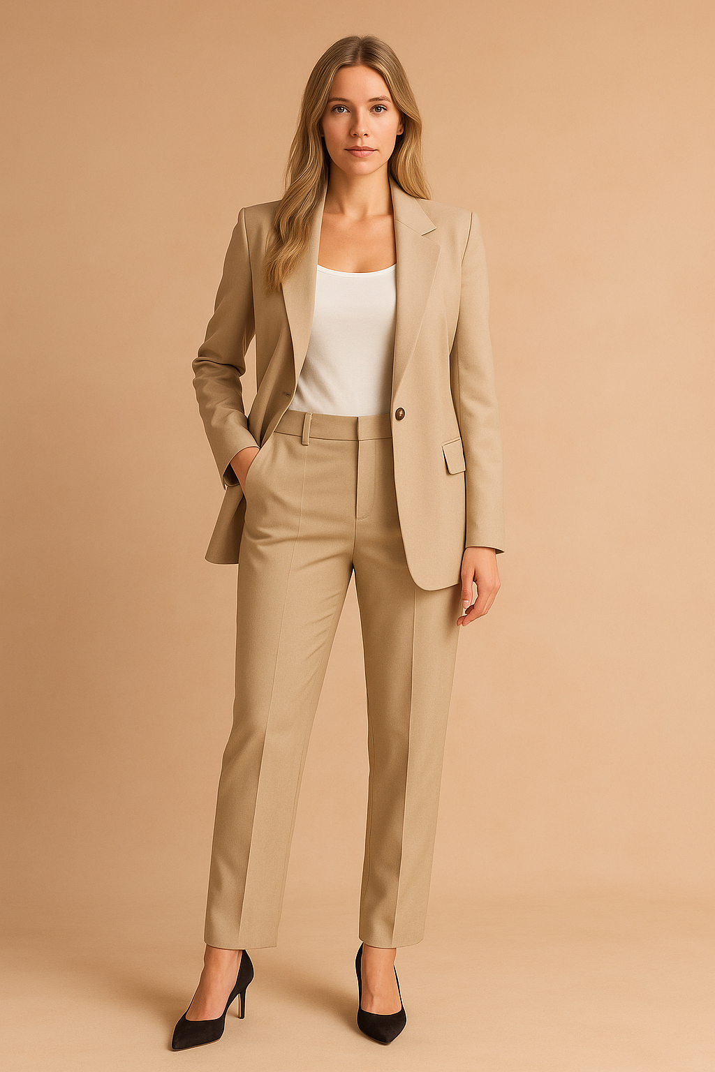 Women's Classic Blazer and Pants Set