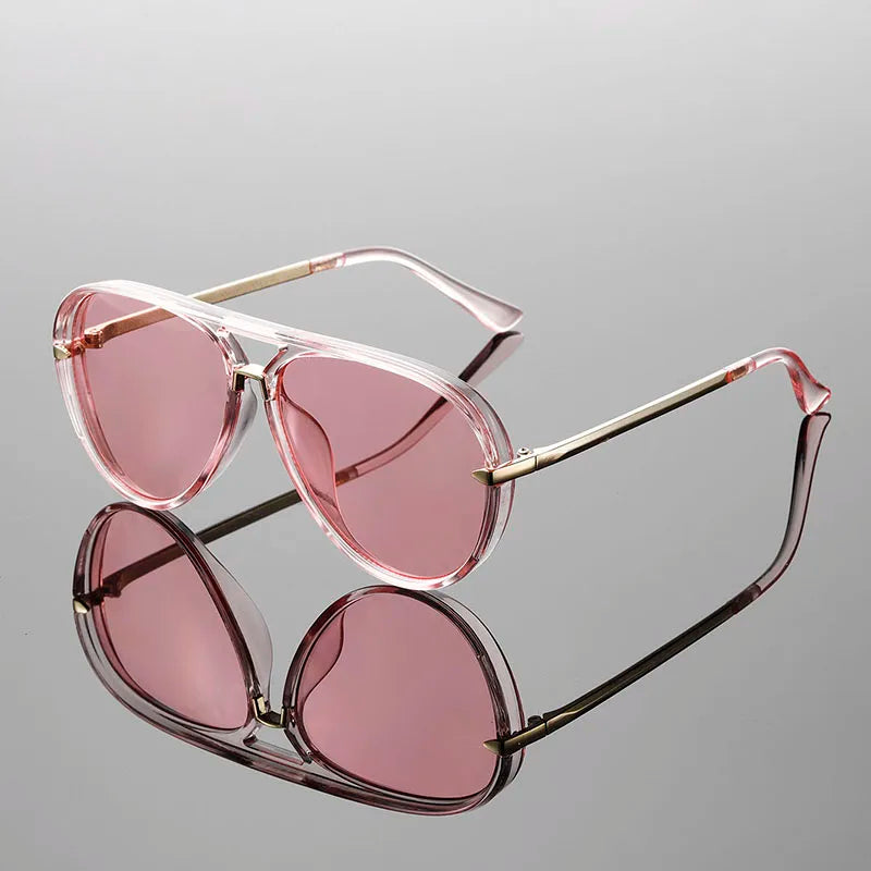 Women's Double Bridge Aviator Sunglasses