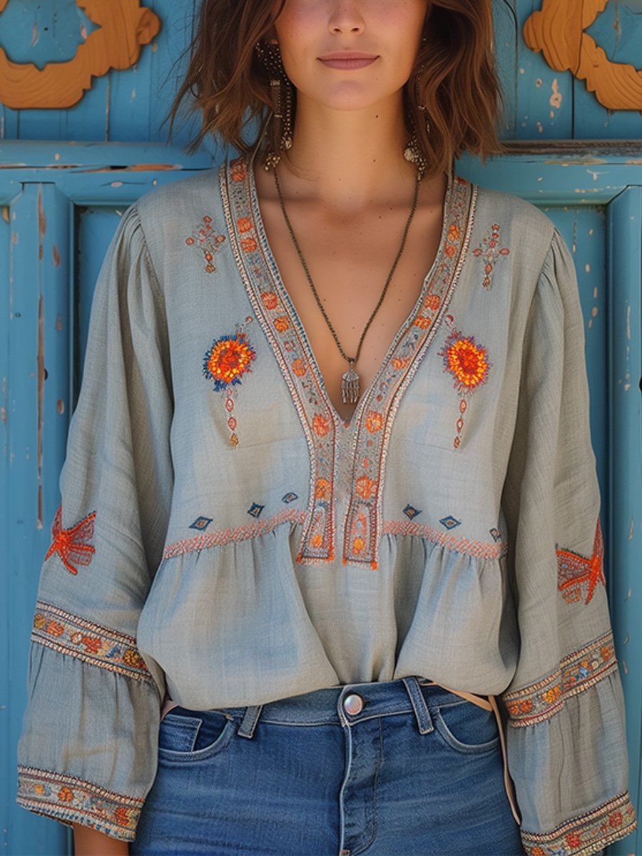 Women's Embroidered Blouse