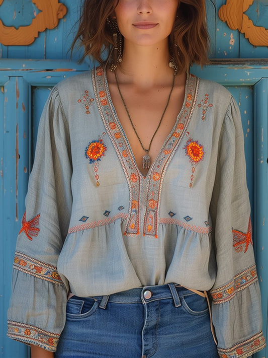 Women's Embroidered Blouse