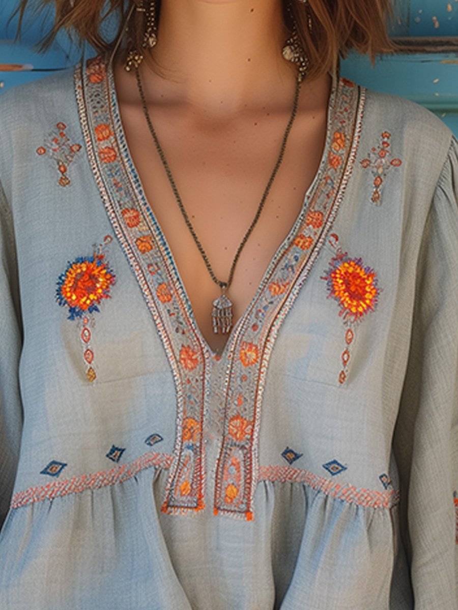 Women's Embroidered Blouse