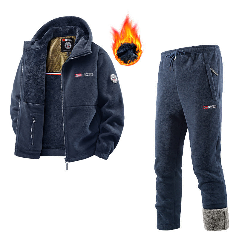 Women's Fleece Jacket and Jogging Pants Set