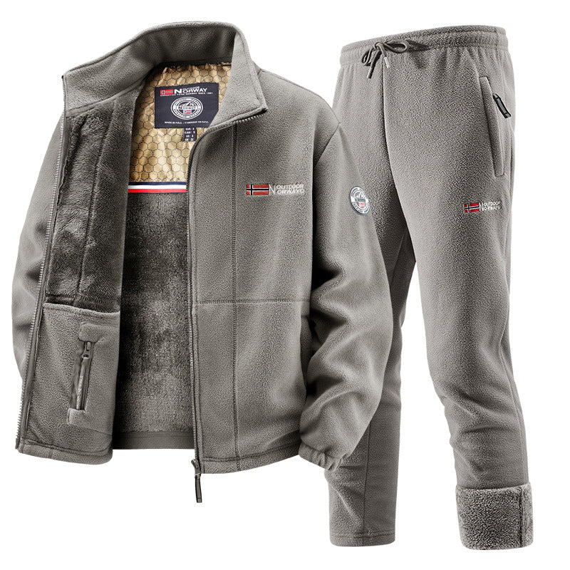 Women's Fleece Jacket and Jogging Pants Set