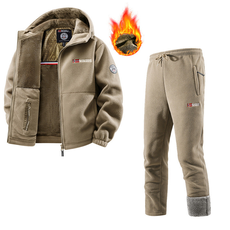 Women's Fleece Jacket and Jogging Pants Set