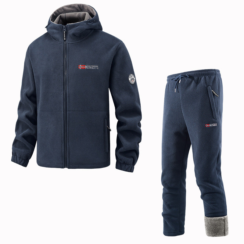 Women's Fleece Jacket and Jogging Pants Set