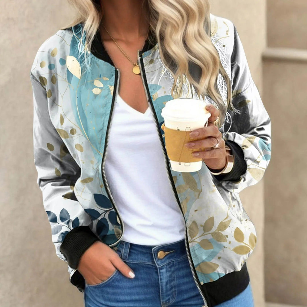Women's Floral Bomber Jacket