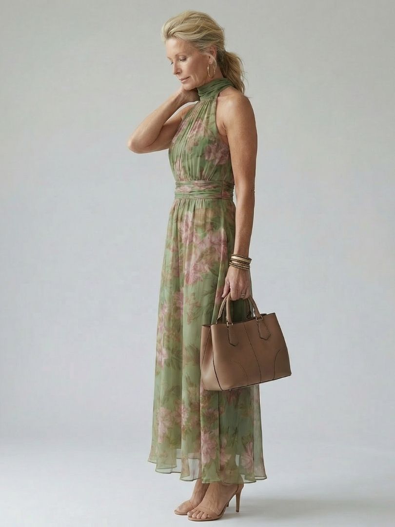 Women's Halter Maxi Dress
