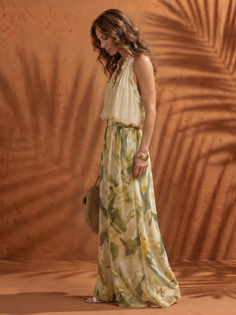 Women's Halter Palazzo Set