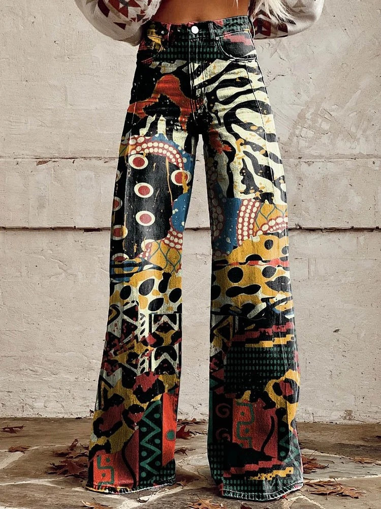 Women's High-Waisted Wide-Leg Jeans