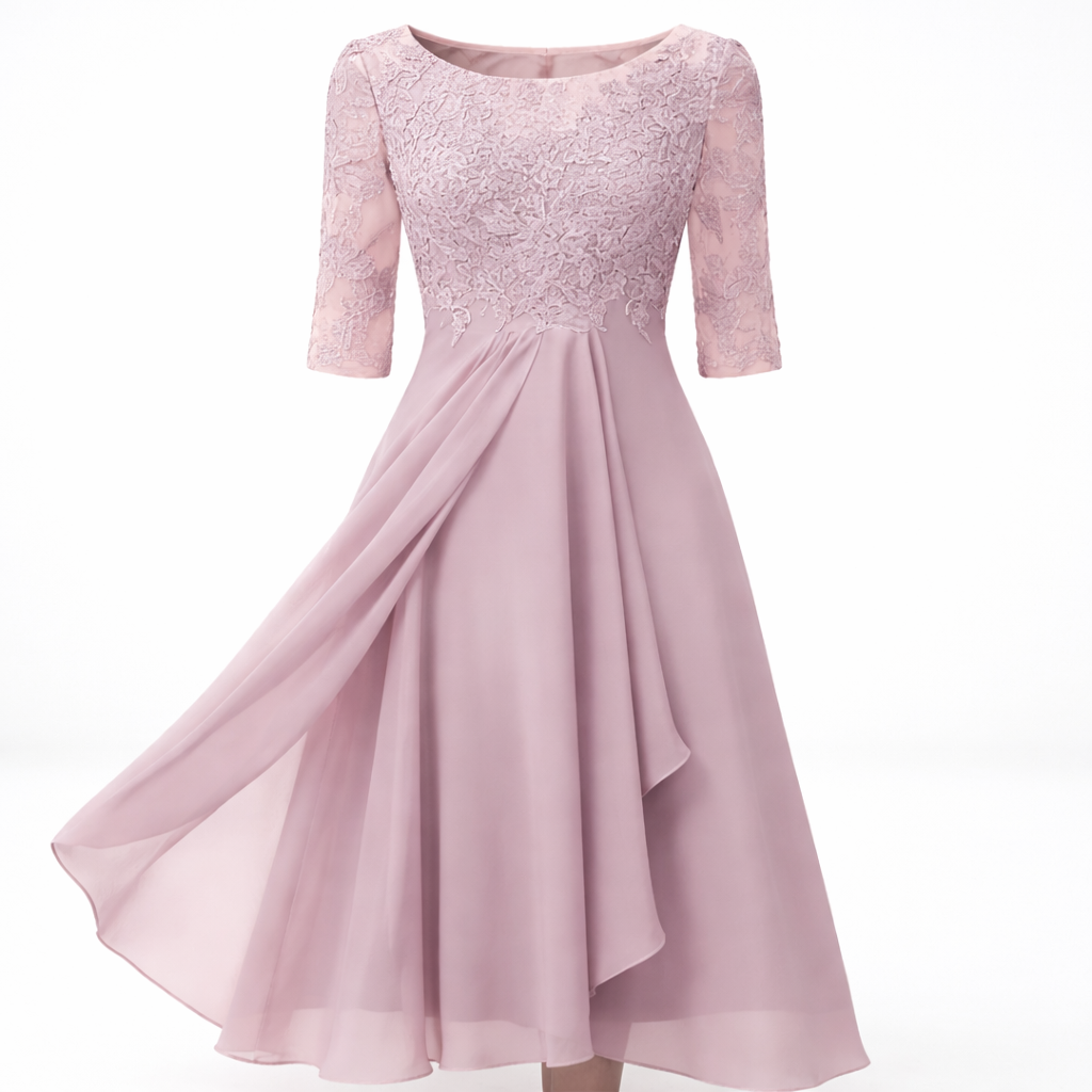 Women's Lace A-line Midi Dress