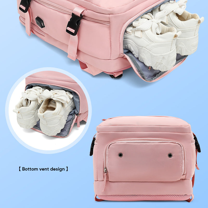 Women's Large Multifunctional Waterproof Backpack