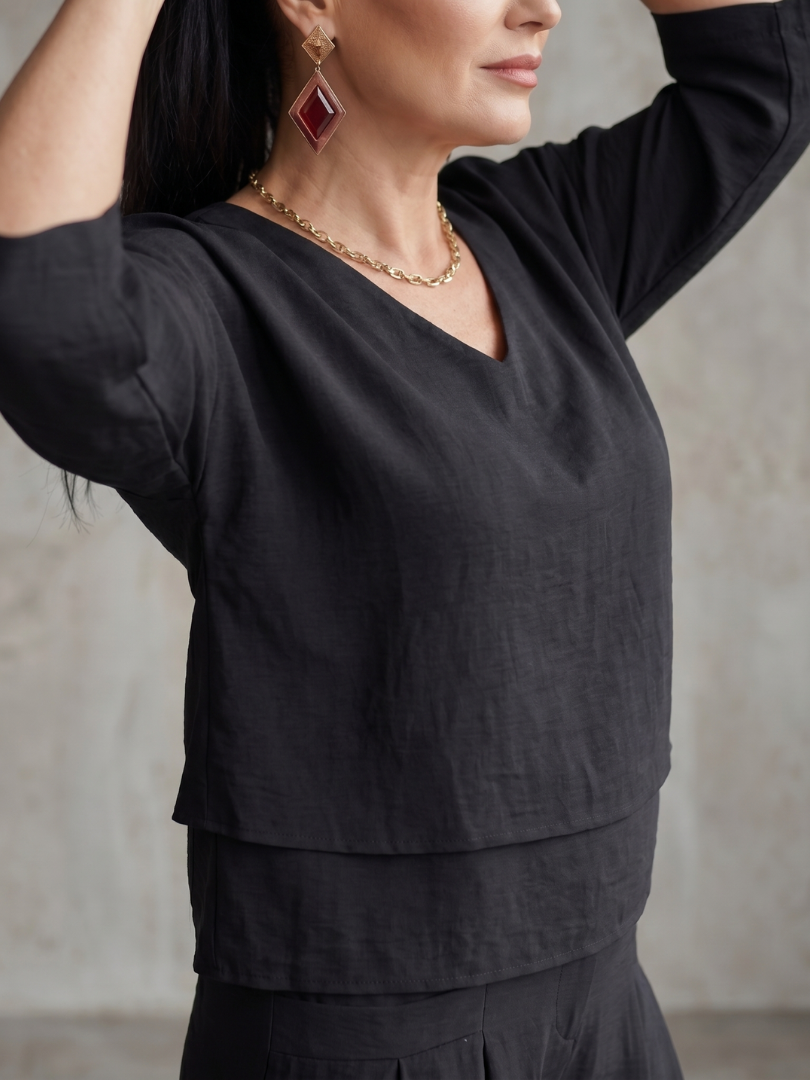 Women's Layered Palazzo Set